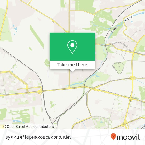 Карта вулиця Черняховського