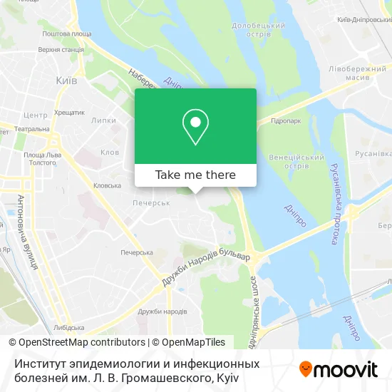 Институт эпидемиологии и инфекционных болезней им. Л. В. Громашевского map