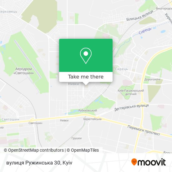 вулиця Ружинська 30 map