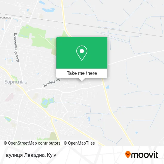 Карта вулиця Левадна