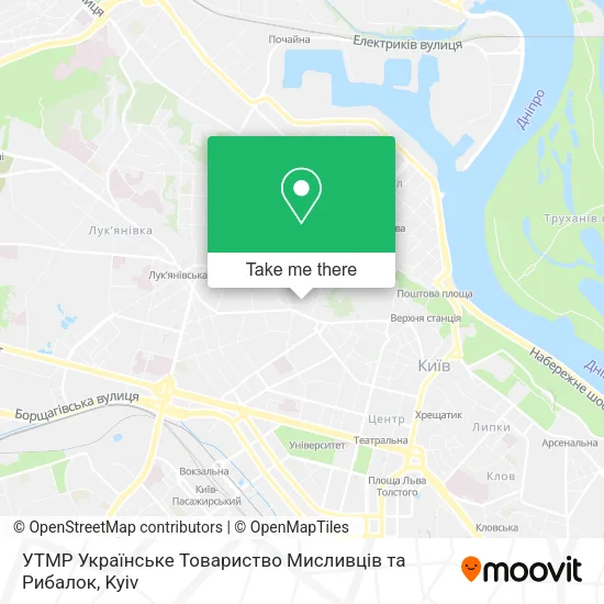 Карта УТМР Українське Товариство Мисливців та Рибалок