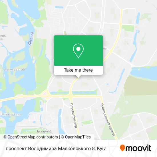 Карта проспект Володимира Маяковського 8