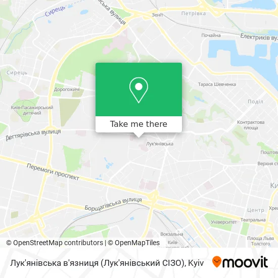 Лук'янівська в'язниця (Лук'янівський СІЗО) map