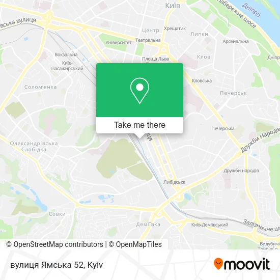 Карта вулиця Ямська 52