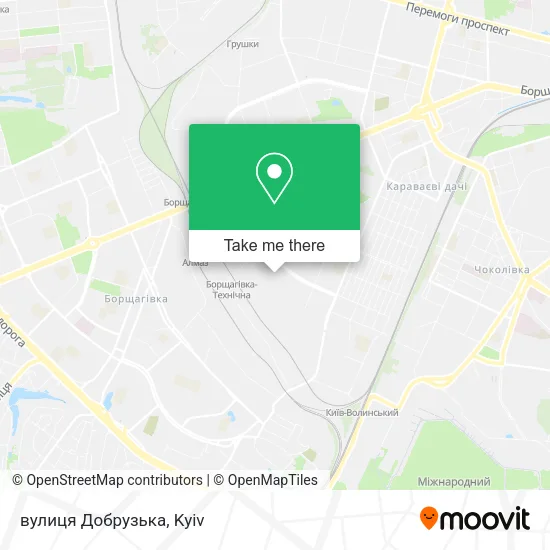 Карта вулиця Добрузька