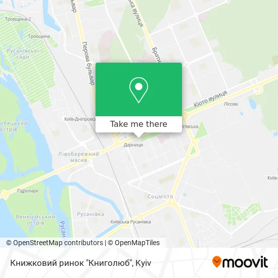 Книжковий ринок "Книголюб" map
