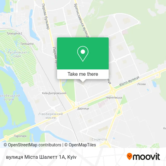 Карта вулиця Міста Шалетт 1А