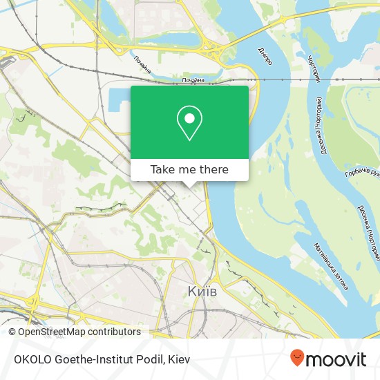 OKOLO Goethe-Institut Podil map