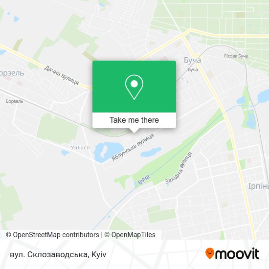 Карта вул. Склозаводська