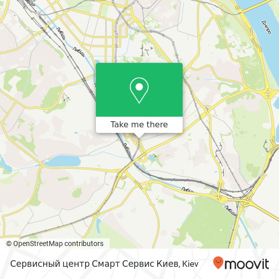 Карта Сервисный центр Смарт Сервис Киев