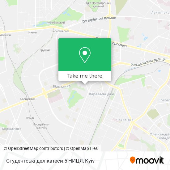 Студентські делікатеси 5'НИЦЯ map