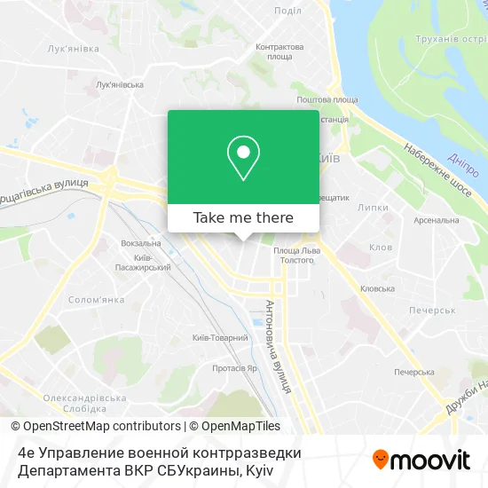 4е Управление военной контрразведки Департамента ВКР СБУкраины map