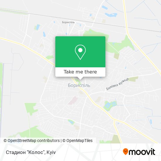 Карта Стадион "Колос"