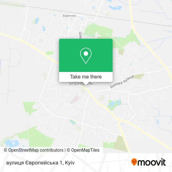 Карта вулиця Європейська 1