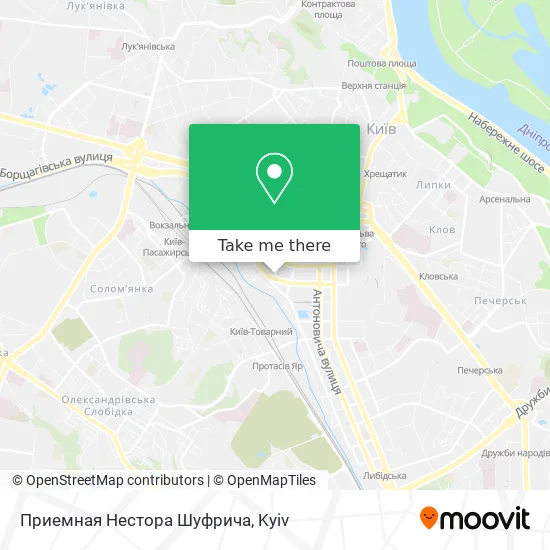 Карта Приемная Нестора Шуфрича