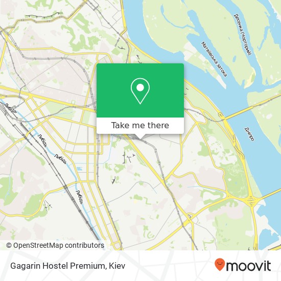 Gagarin Hostel Premium map