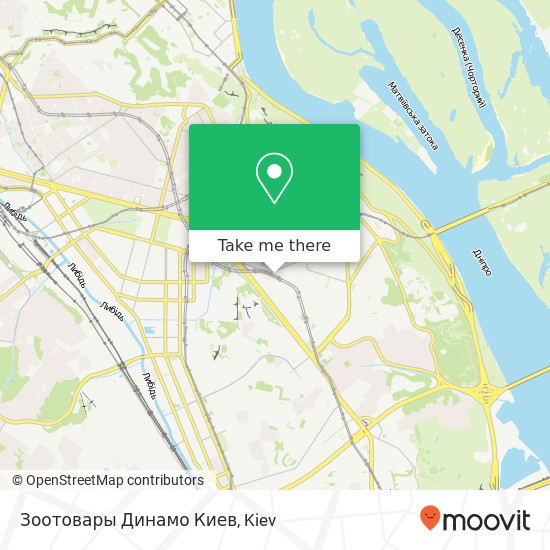 Зоотовары Динамо Киев map