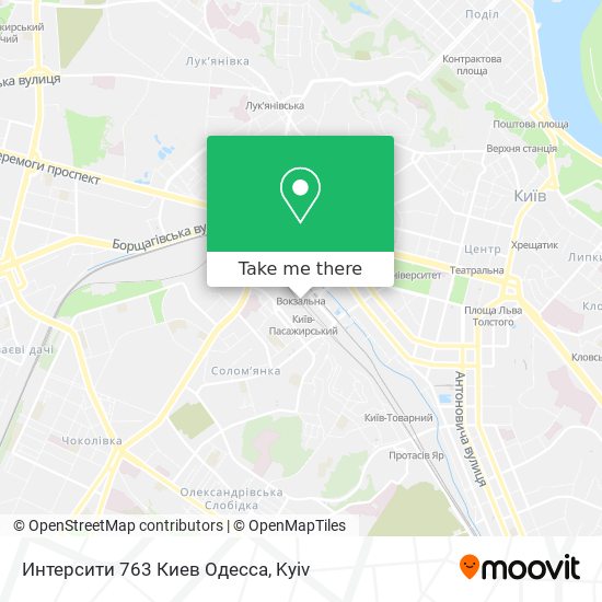 Интерсити 763 Киев Одесса map