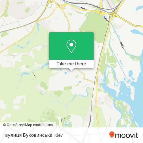 вулиця Буковинська map