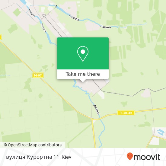 вулиця Курортна 11 map