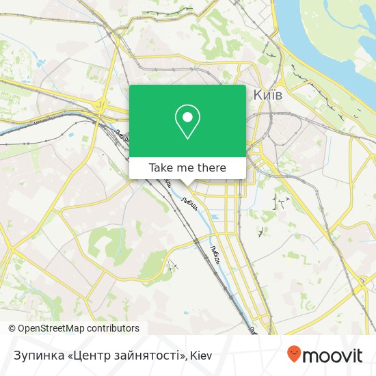 Зупинка «Центр зайнятості» map