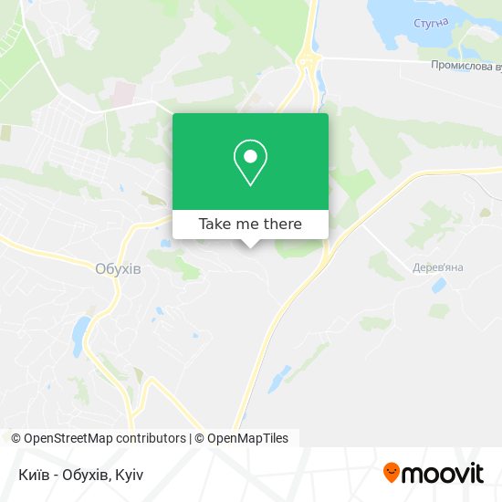 Київ - Обухів map