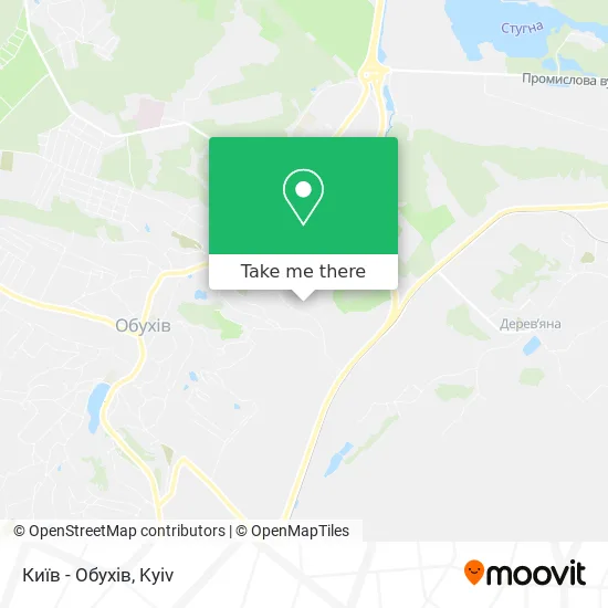 Київ - Обухів map