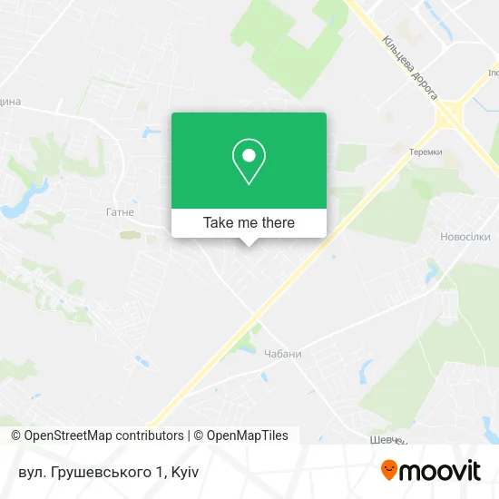 вул. Грушевського 1 map