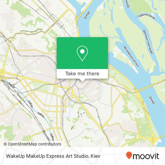 WakeUp MakeUp Express Art Studio map