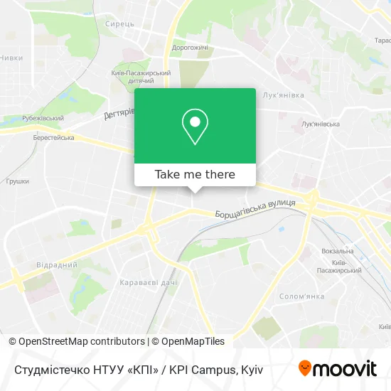 Студмістечко НТУУ «КПІ» / KPI Campus map
