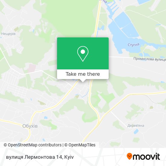 Карта вулиця Лермонтова 14