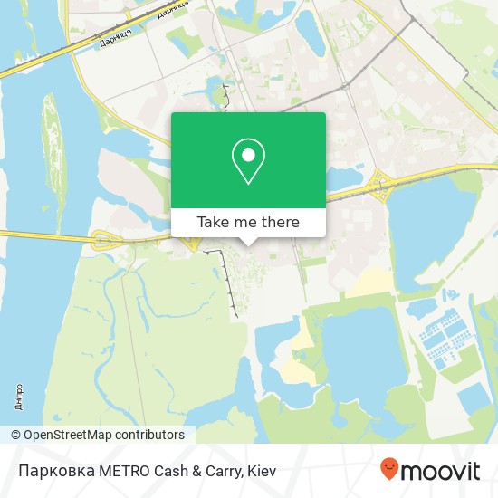 Парковка METRO Cash & Carry map