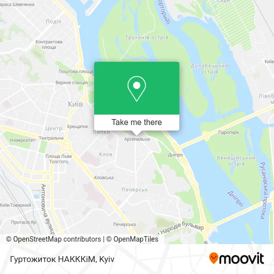 Карта Гуртожиток НАКККіМ