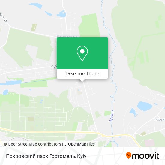 Покровский парк Гостомель map