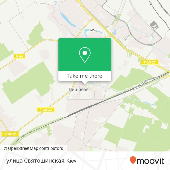 улица Святошинская map