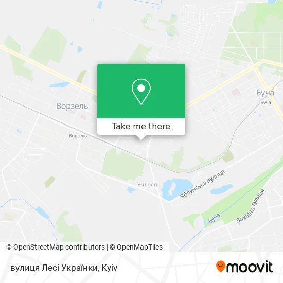 Карта вулиця Лесі Українки
