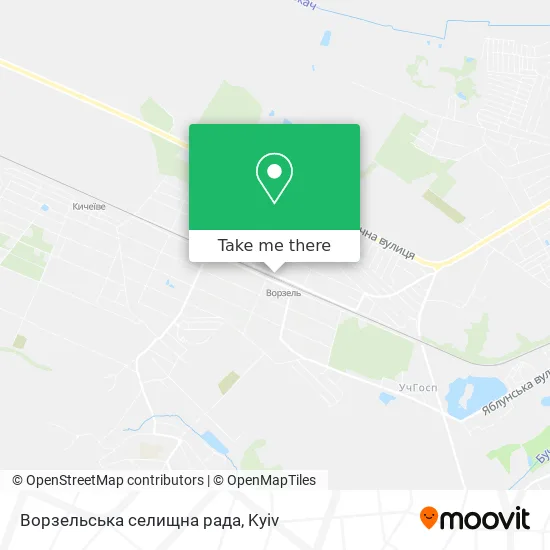 Ворзельська селищна рада map