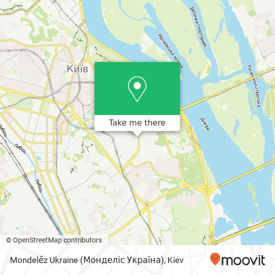Карта Mondelēz Ukraine (Монделіс Україна)