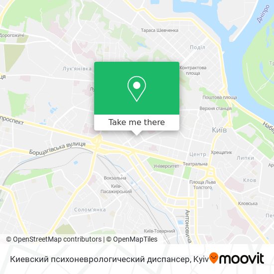 Киевский психоневрологический диспансер map