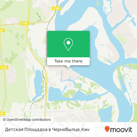 Детская Площадка в Чернобылце map
