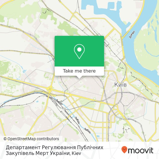 Департамент Регулювання Публічних Закупівель Мерт України map