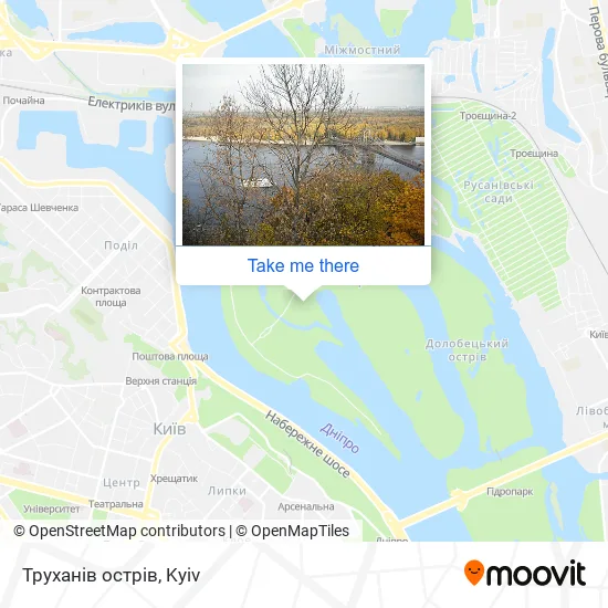 Карта Труханів острів