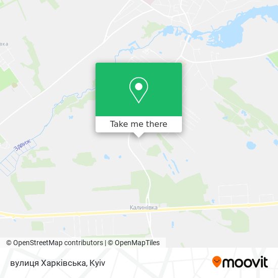 Карта вулиця Харківська