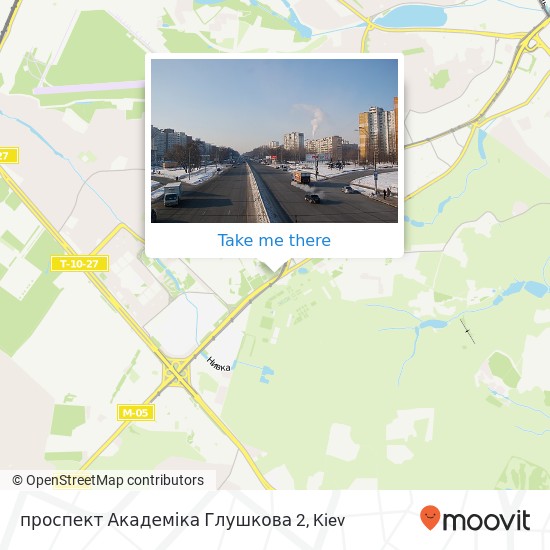 проспект Академіка Глушкова 2 map