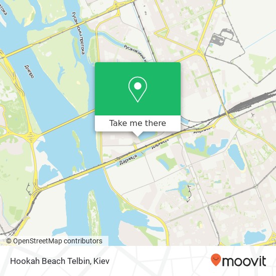 Hookah Beach Telbin map