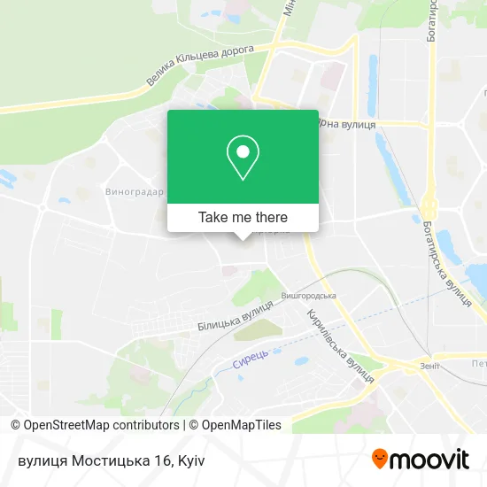вулиця Мостицька 16 map