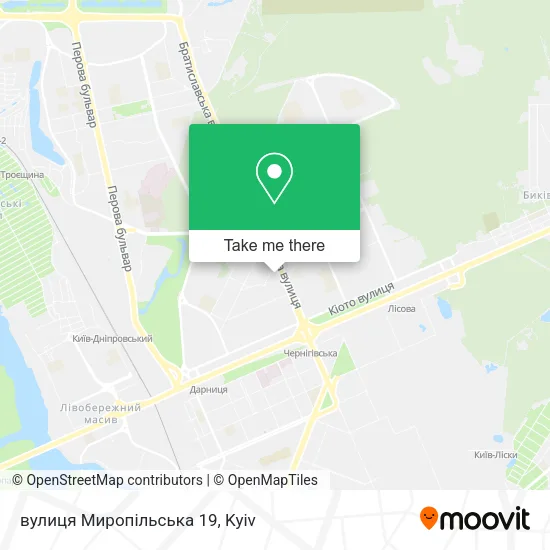 Карта вулиця Миропільська 19