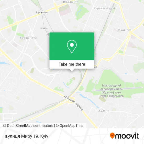 Карта вулиця Миру 19