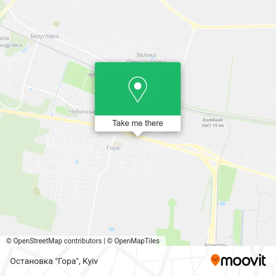 Карта Остановка "Гора"