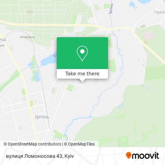 Карта вулиця Ломоносова 43